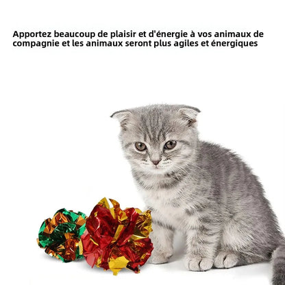 🐾 BOULES froissées pour chat – 5 ou 10 pièces