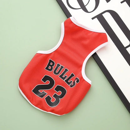 MAILLOT de Basket-Ball en maille respirante pour chien