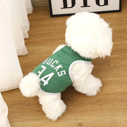 MAILLOT de Basket-Ball en maille respirante pour chien