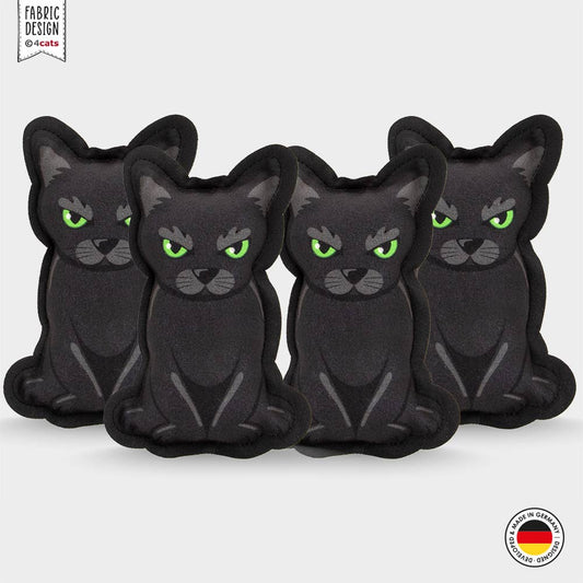 Coussin HERBE A CHAT Halloween - Chat noir