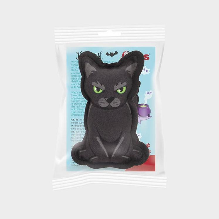 Coussin HERBE A CHAT Halloween - Chat noir