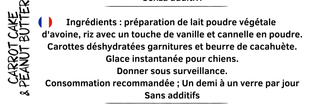 🍦  Crème Glacée Carot Cakes et crème d'arachides – Un moment givré de pur bonheur ! ❄️🐶