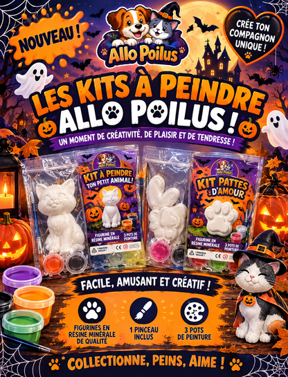 Kit à Peindre Halloween – Collection Poilus Ensorcelés