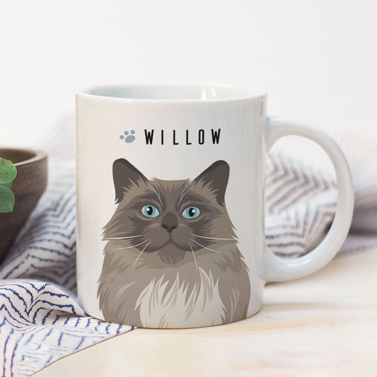 MUG CHAT personnalisé avec le dessin de votre animal