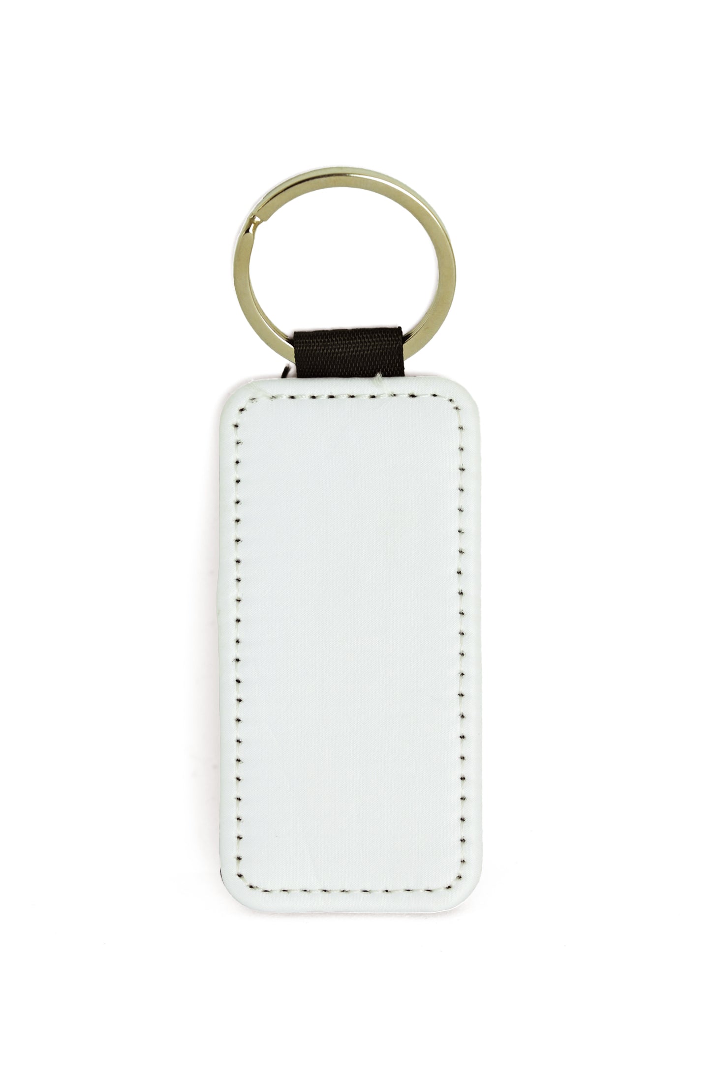 PORTE-CLES Rectangulaire en simili-cuir avec personnalisation sur 1 face